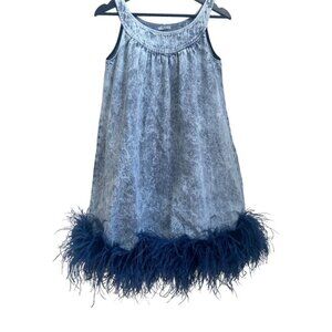 Miu Miu Feather Trim Dress